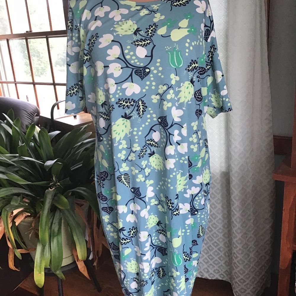 LuLaRoe Sheath Dress, 3XL, turquoise